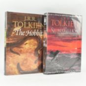 TOLKIEN, J. R. R. 1997 THE HOBBIT SIGNED BY ALAN LEE & THE SILMARILLION ILLUS. TED NASMITH