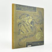 CRANE, WALTER. 1886 POTHOOKS AND PERSEVERANCE OR THE A B C SERPENT IN ORIG. BOARDS