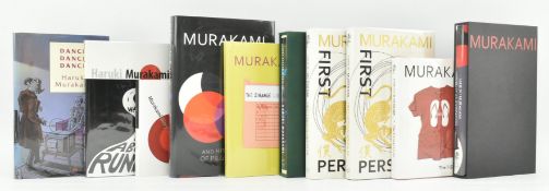 MURAKAMI, HARUKI. TEN FIRST EDITIONS INCL. SIGNED FIRST PERSON SINGULAR US EDITION