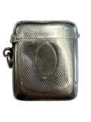 19TH CENTURY VICTORIAN SILVER HALLMARKED VESTA CASE