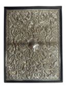 20TH CENTURY HALLMARKED SILVER & LEATHER ADDRESS BOOK