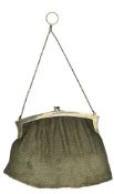 GEORGE V HALLMARKED SILVER LADIES MESH PURSE