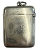 VICTORIAN 19TH CENTURY SILVER HALLMARKED VESTA CASE
