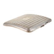 GEORGE V ART DECO HALLMARKED SILVER CIGARETTE CASE