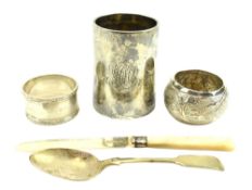 COLLECTION OF 2OTH CENTURY HALLMARKED SILVER PIECES & OTHERS