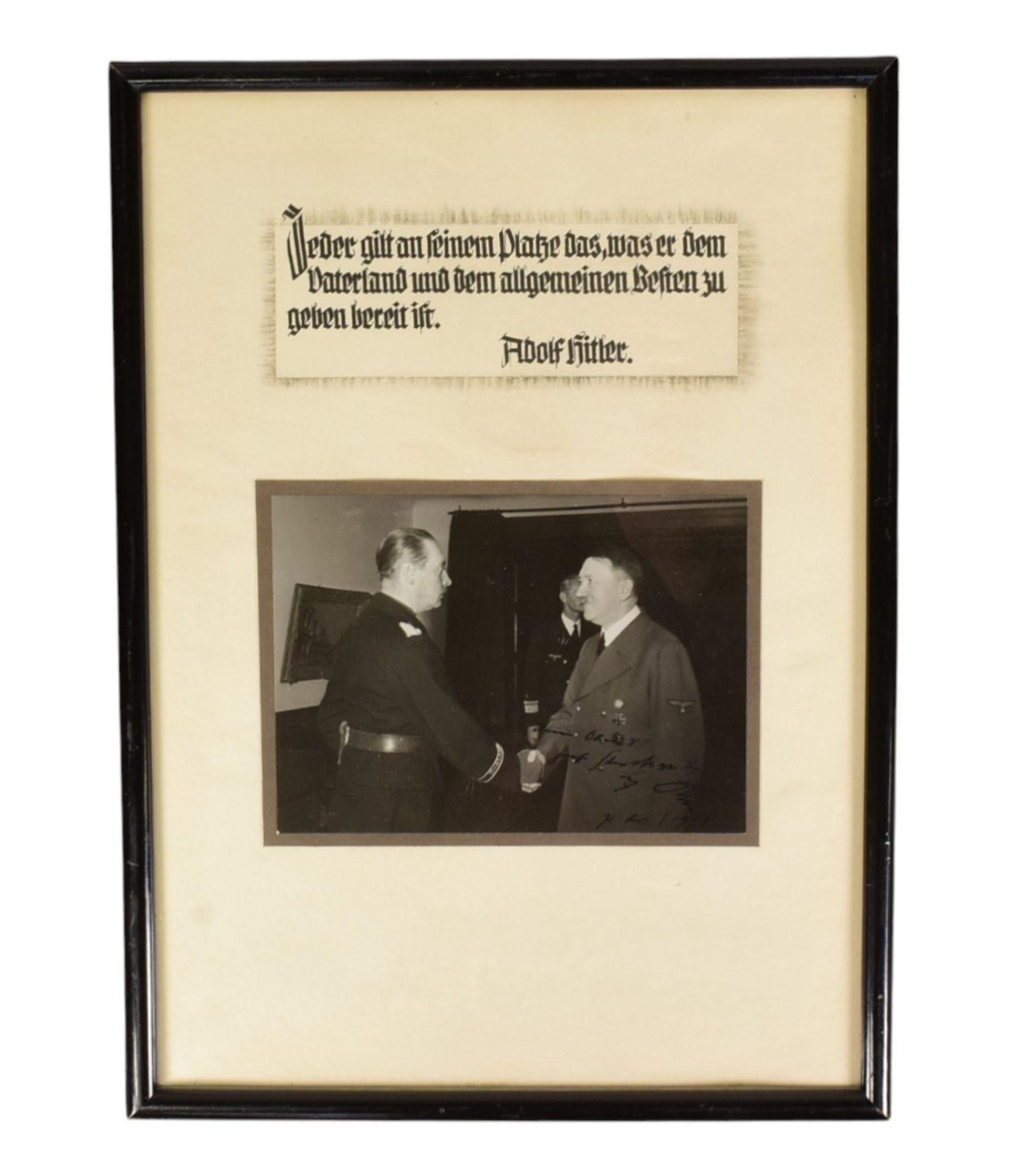 History - Adolf Hitler (1889-1945) - press photograph of Hitler meeting ...