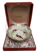 SPODE - LATE 20TH CENTURY BOXED FINE BONE CHINA CHELSEA BIRD FOOTED BOWL