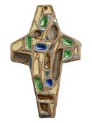 20TH CENTURY ENAMEL SET STONE WALL MOUNTED ECCLESIASTICAL SIGN