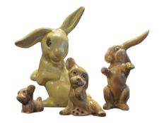 SYLVAC, BRITISH - COLLECTION OF CHINA 20TH CENTURY ANIMAL FIGURINES