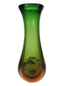 MID CENTURY VINTAGE MURANO SOMMERSO STUDIO GLASS VASE