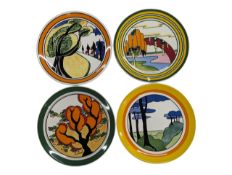 BIZARRE BY CLARICE CLIFF - COLLECTION OF FOUR LIMITED EDITION DISPLAY PLATES