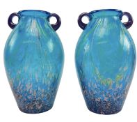 DALE TIFFANY - PAIR OF LATE 20TH STUDIO ART GLASS VASES