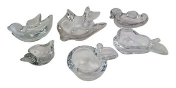 ART VANNES - COLLECTION OF SIX ANIMAL / FRUIT ASHTRAYS