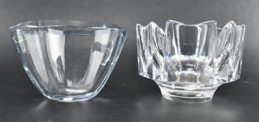 PAIR OF BOWLS BY LARS HELLSTEN & ERIKA LAGERBIELKE FOR ORRFORS