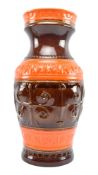 MID CENTURY LARGE WEST GERMAN POTTERY VASE BY BAY KERAMIK