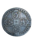 1758 KING GEORGE II SILVER SHILLING COIN