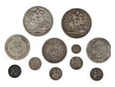 COLLECTION OF 18TH 19TH & 20TH CENTURY SILVER COINS