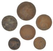 COLLECTION OF 18TH & 19TH CENTURY COPPER COINS