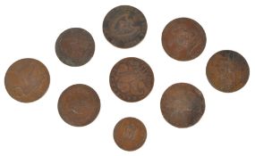COLLECTION OF 18TH & 19TH CENTURY BRITISH CONDER TOKENS