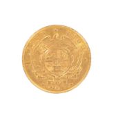 1898 SOUTH AFRICA ONE KRUGER POND GOLD COIN