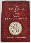 1975 CAYMAN ISLANDS SILVER PROOF FIFTY DOLLAR COIN