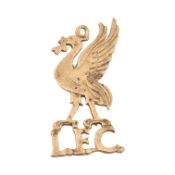 HALLMARKED 9CT GOLD LIVERPOOL FC NECKLACE PENDANT