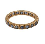 9CT GOLD & SAPPHIRE ETERNITY RING