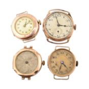 ASSORTMENT OF HALLMARKED 9CT GOLD WATCHES AF