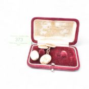 PAIR OF EARLY 20TH CENTURY 9CT GOLD CUFFLINKS
