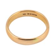 HALLMARKED 22CT GOLD BAND RING