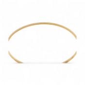 750 / 18CT GOLD MARKED ENGINE TURNED BANGLE