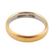 22CT GOLD & PLATINUM BAND RING