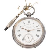 VICTORIAN H SAMUEL HALLMARKED SILVER POCKET WATCH