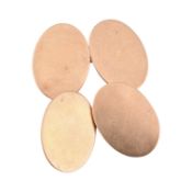 PAIR OF 9CT GOLD CUFFLINKS.