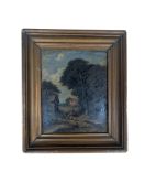 DES CARRIERES - EARLY 20TH CENTURY OIL ON BOARD COUNTRYSIDE PAINTING