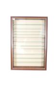 WALL MOUNTED GLASS MODEL / MINIATURES DISPLAY CASE