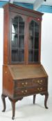 EDWARDIAN CHINESE CHIPPENDALE MAHOGANY BUREAU