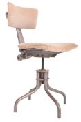 LEABANK - MID CENTURY INDUSTRIAL MACHINIST SWIVEL CHAIR
