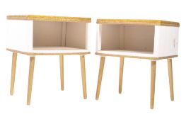 KRAFT - PAIR OF MID CENTURY LOUIS XVI MANNER BEDSIDES