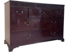 19TH CENTURY INLAID MAHOGANY CHEST OF DRAWERS