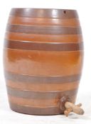 19TH CENTURY STONEWARE CERAMIC WHISKY BARREL