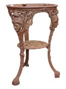 VICTORIAN CAST IRON BRITANNIA PUB TABLE