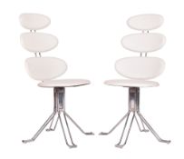 AFTER POUL VOLTHER - PAIR OF CORONA SWIVEL OFFICE CHAIRS