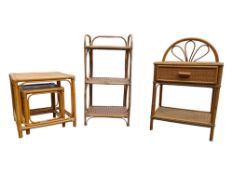 COLLECTION OF MID CENTURY BAMBOO FURNITURE