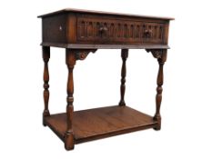 JACOBEAN REVIVAL OLD CHARM MANNER OAK SIDE TABLE