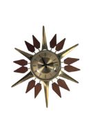 ANSTEY & WILSON - VINTAGE SUNBURST WALL CLOCK