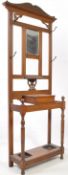 EDWARDIAN EARLY 20TH CENTURY MAHOGANY HALL STAND