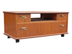 PRIORY FURNITURE - MID CENTURY TEAK WOOD LOW COFFEE OCCASIONAL TABLE