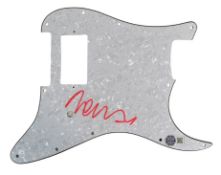 JOHN TAYLOR (BASSIST) - DURAN DURAN - SIGNED GUITAR SCRATCHPLATE - AFTAL