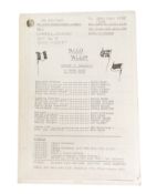 'ALLO 'ALLO! (BBC SITCOM) - ORIGINAL PRODUCTION SCRIPT